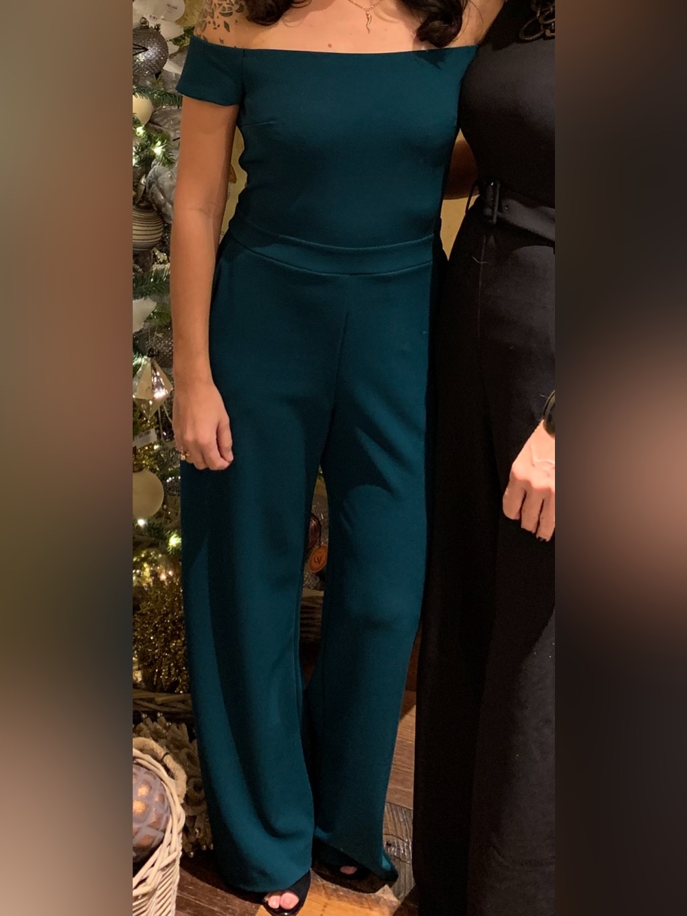 Women's Teal Wide-Leg Jumpsuit